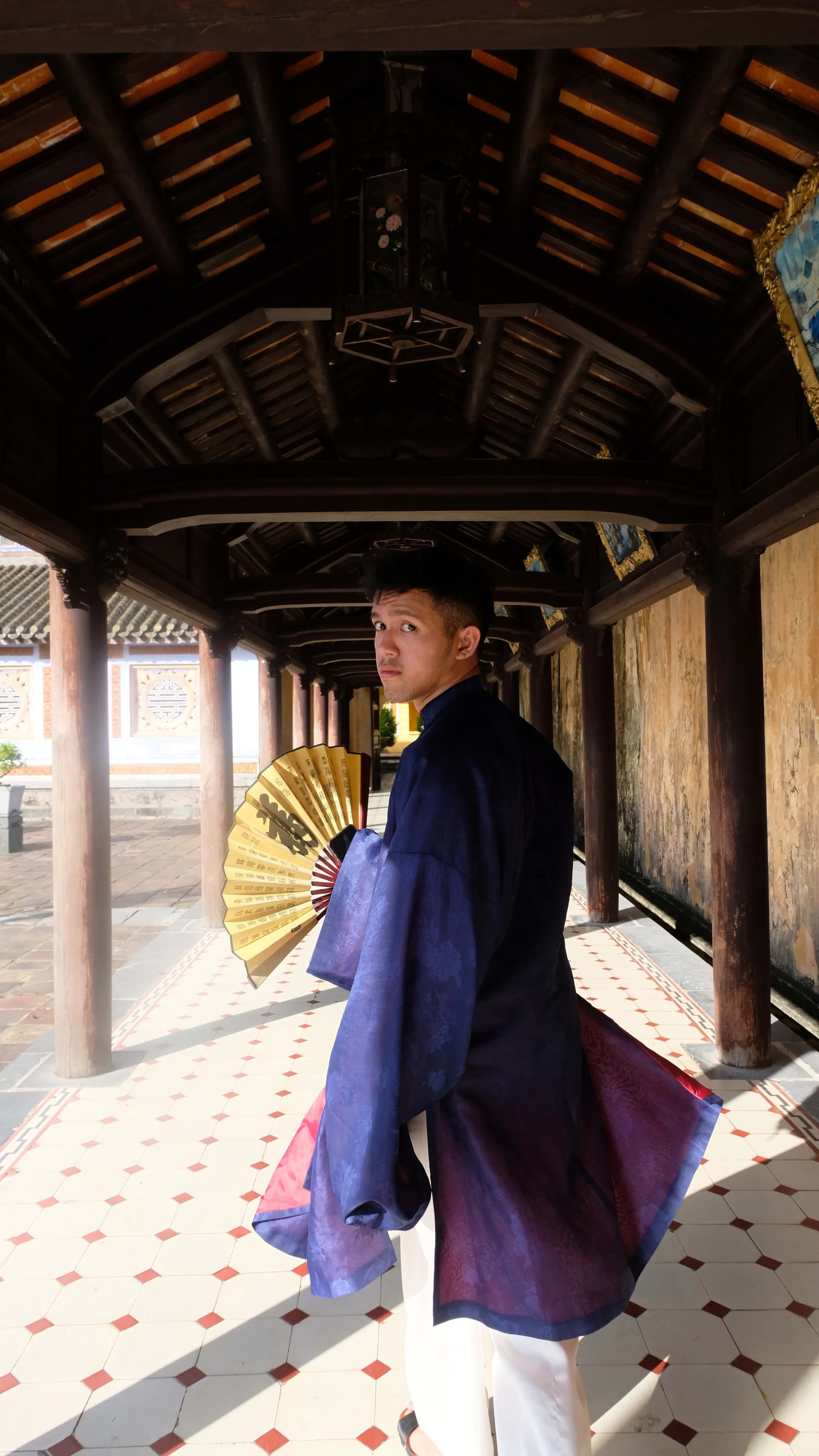 Hue Castle in Traditional Clothing